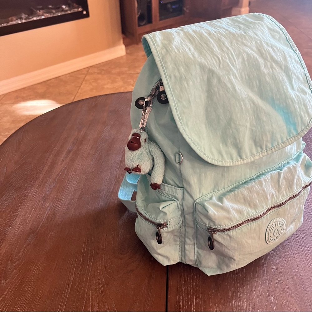 Kipling Ezra Backpack Teal - Picture 15 of 15